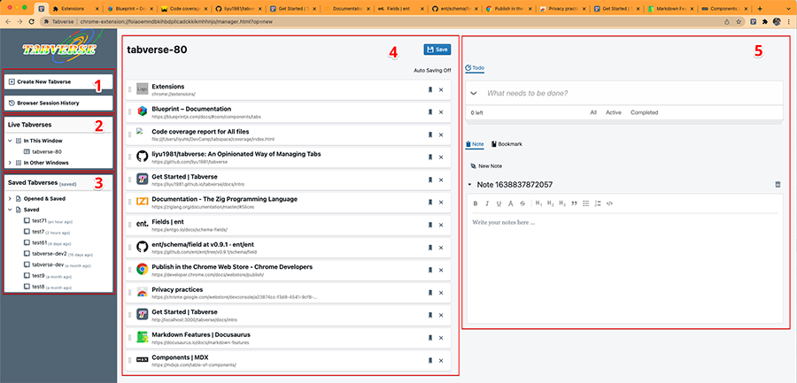 Tabverse UI Overview